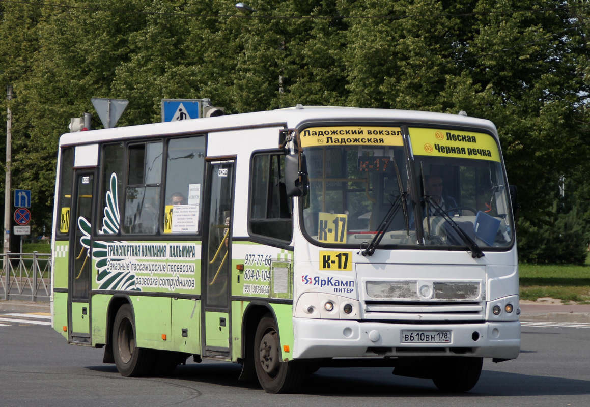 Санкт-Петербург, ПАЗ-320402-03 № В 610 ВН 178