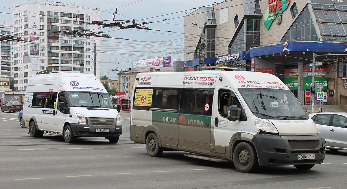 Челябинская область, Нижегородец-222709  (Ford Transit) № С 739 НР 174; Челябинская область, Нижегородец-FST613 (FIAT Ducato) № М 508 РН 174