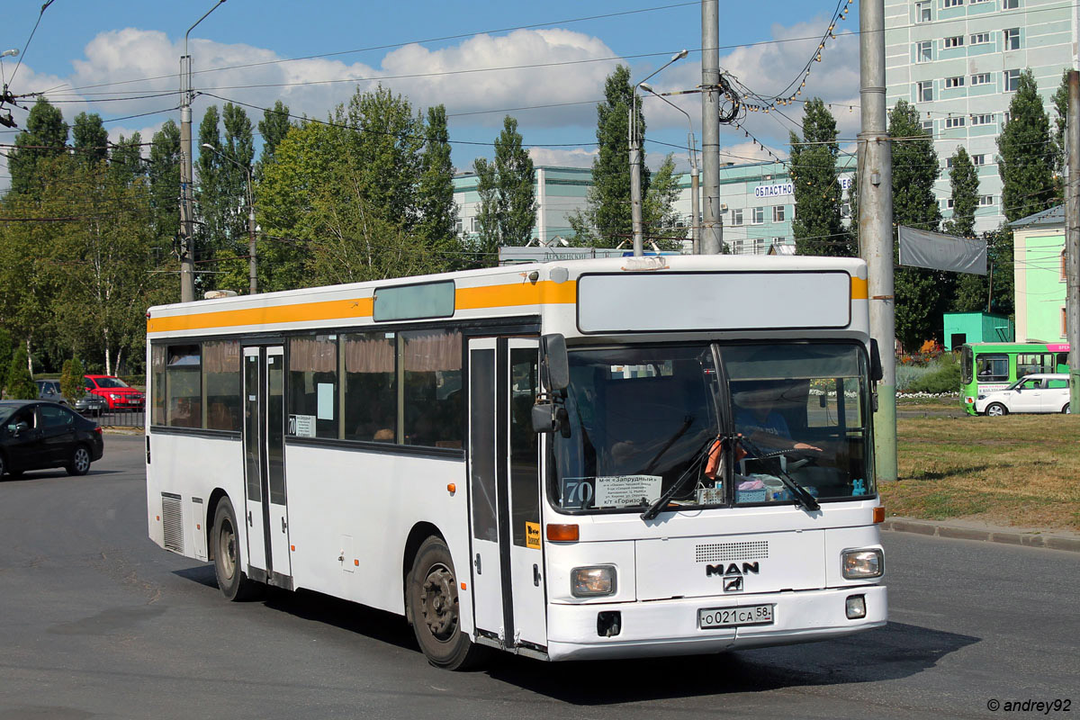 Penza region, MAN 791 SL202 # О 021 СА 58