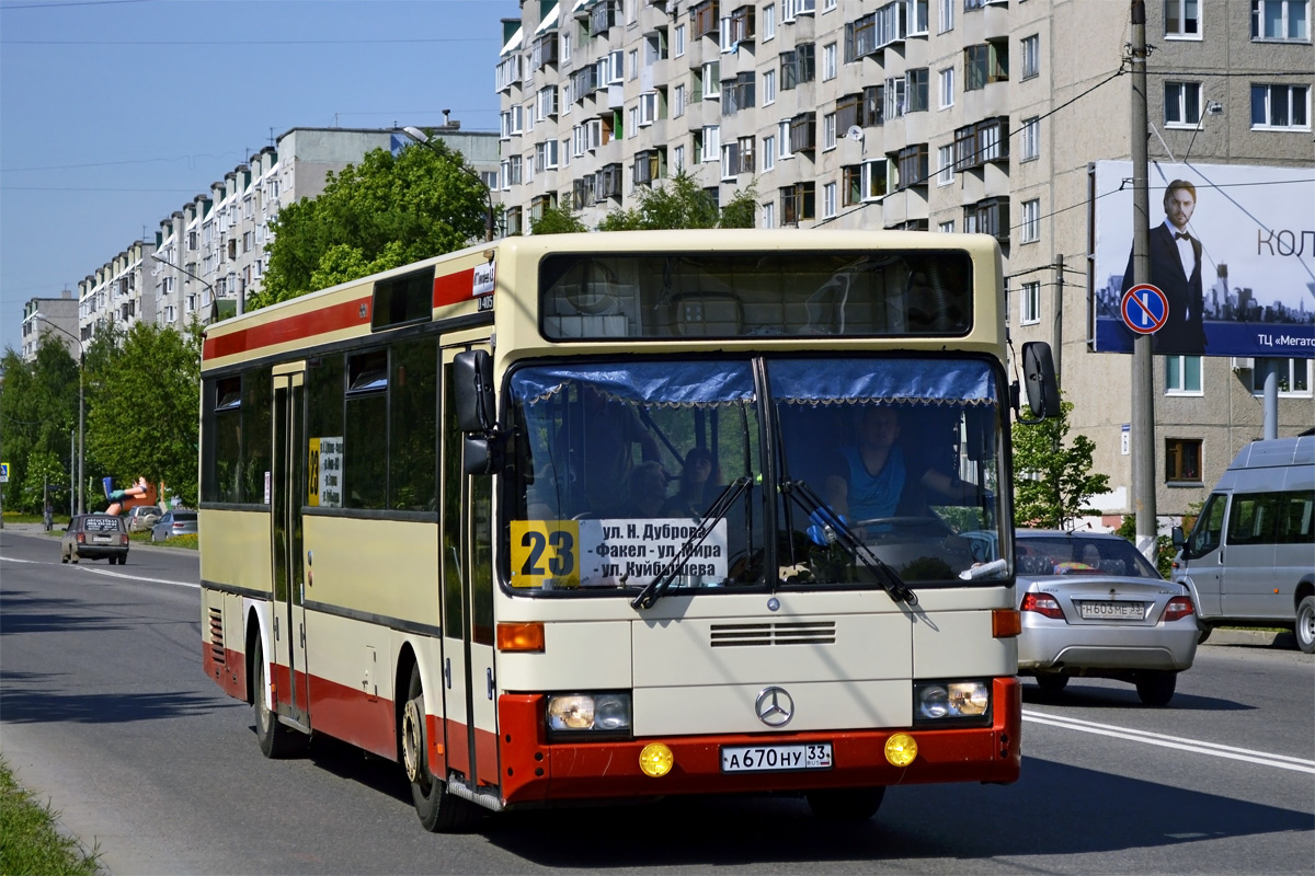 Владимирская область, Mercedes-Benz O405 № А 670 НУ 33