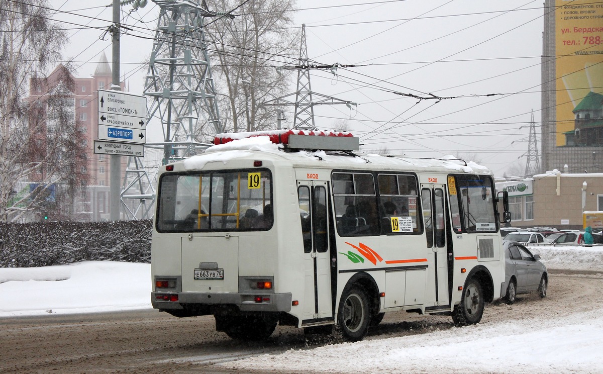 Томская область, ПАЗ-32054 № Е 663 УВ 70