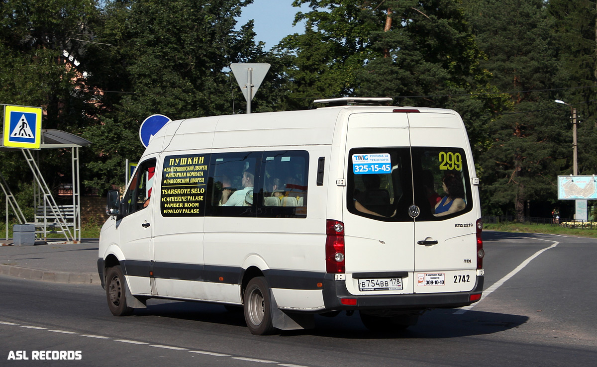 Санкт-Пецярбург, БТД-2219 (Volkswagen Crafter) № 2742