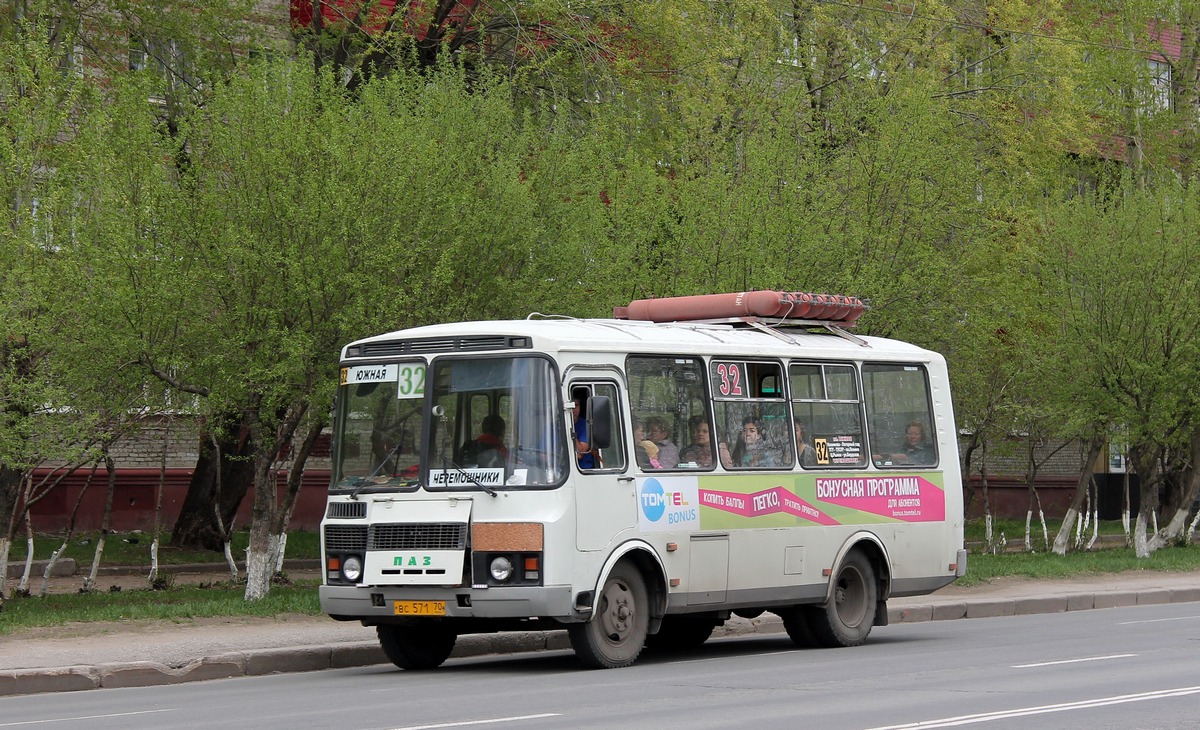 Томская область, ПАЗ-32051-110 № ВС 571 70