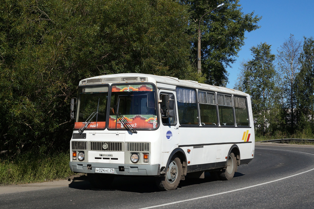 Архангельская область, ПАЗ-32053 № Н 024 НС 29