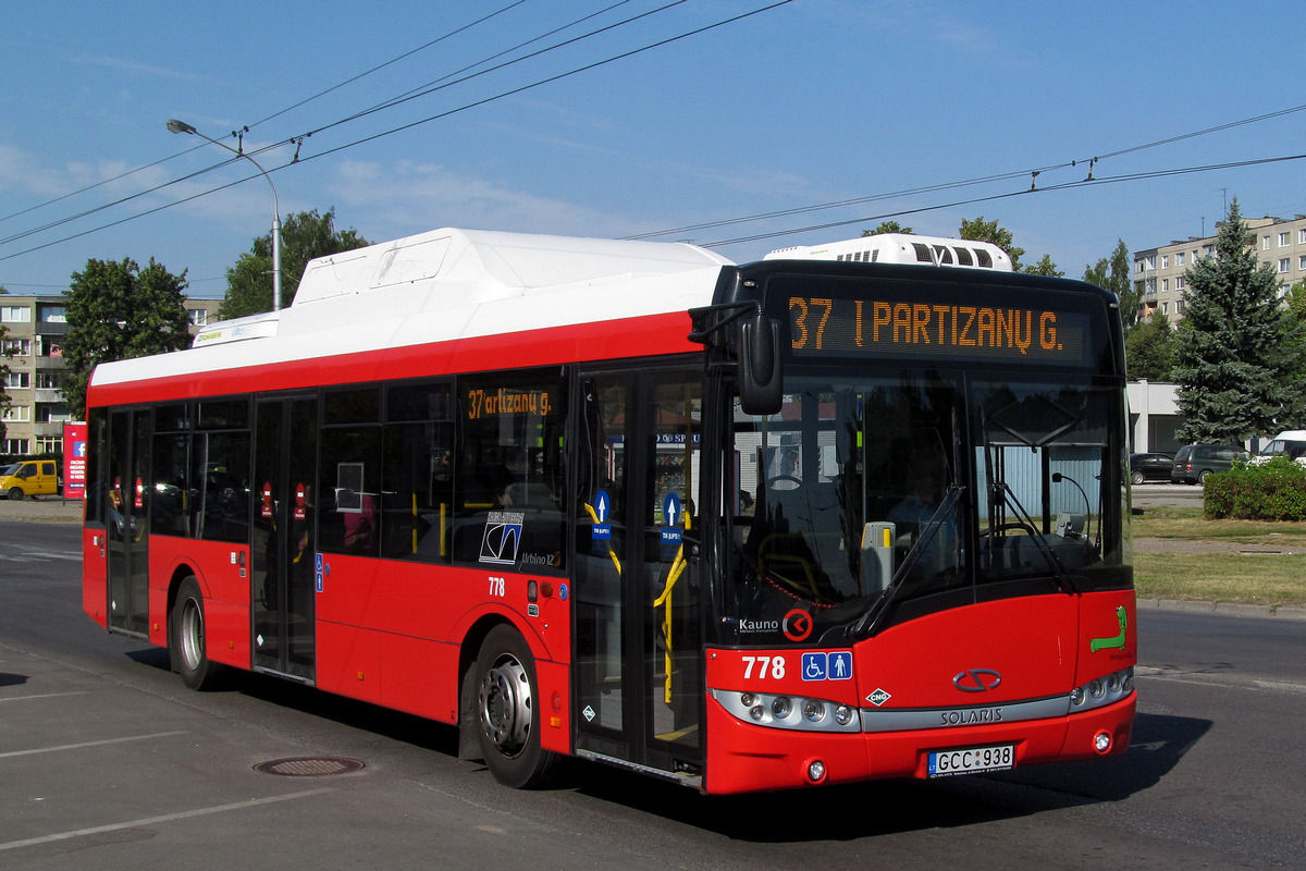 Литва, Solaris Urbino III 12 CNG № 778