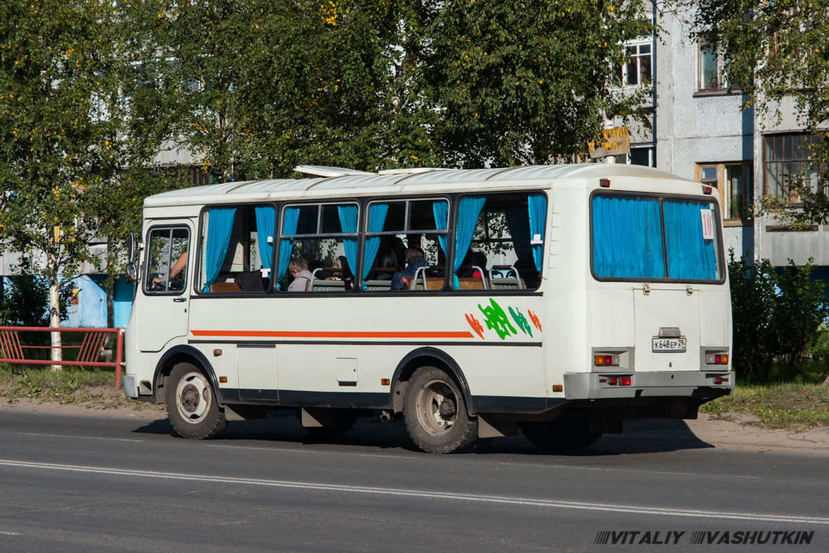 Архангельская область, ПАЗ-32054 № К 648 ЕР 29