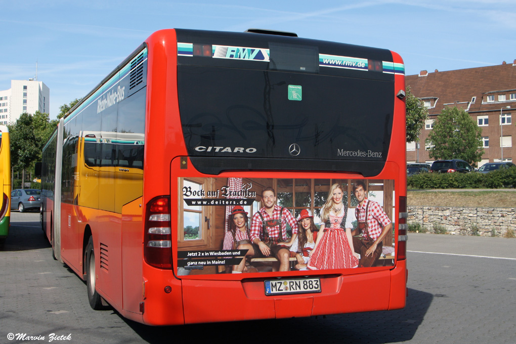 Rhineland-Palatinate, Mercedes-Benz O530G Citaro facelift G Nr. MZ-RN 883