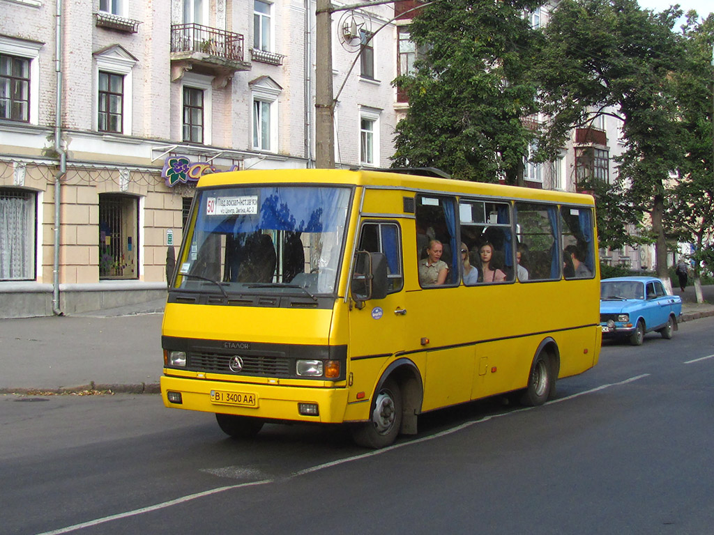 Полтавская область, БАЗ-А079.14 "Подснежник" № BI 3400 AA