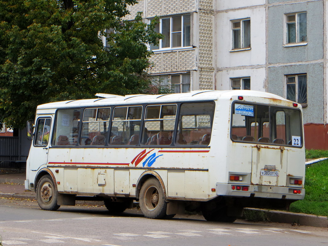 Кировская область, ПАЗ-4234 № Х 383 ОТ 43