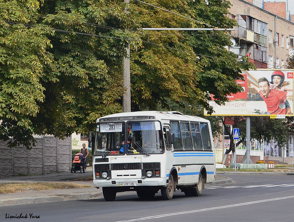 Волынская область, ПАЗ-32054 № AC 6981 AB