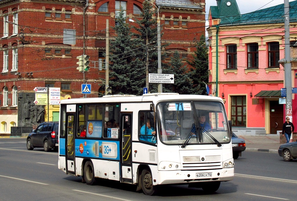 Нижегородская область, ПАЗ-320402-03 № В 206 СН 152