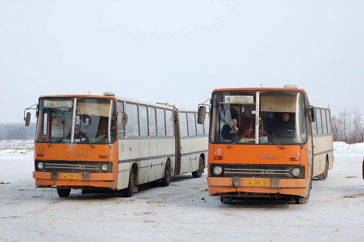 Рязанская область, Ikarus 280.02 № 1016; Рязанская область, Ikarus 280.03 № 1046; Рязанская область — Разные фотографии