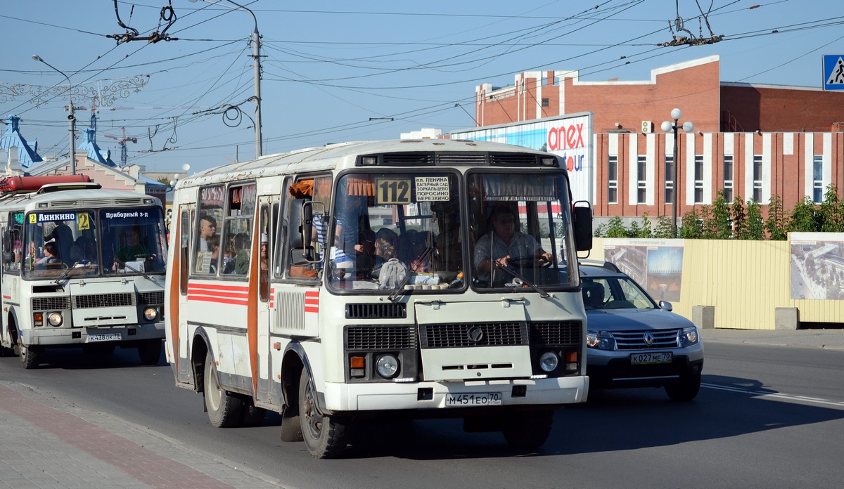 Томская область, ПАЗ-32051-110 № М 451 ЕО 70