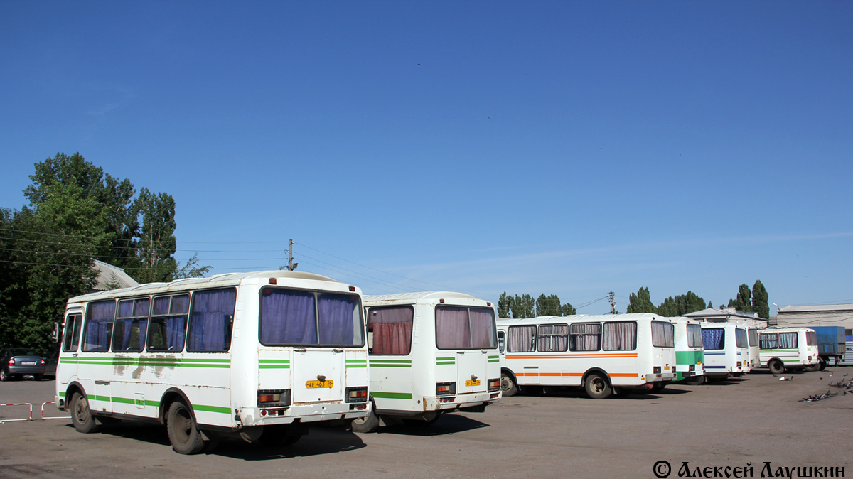 Воронежская область, ПАЗ-3205-110 № АЕ 463 36; Воронежская область — Автобусные вокзалы, станции, конечные остановки и АТП