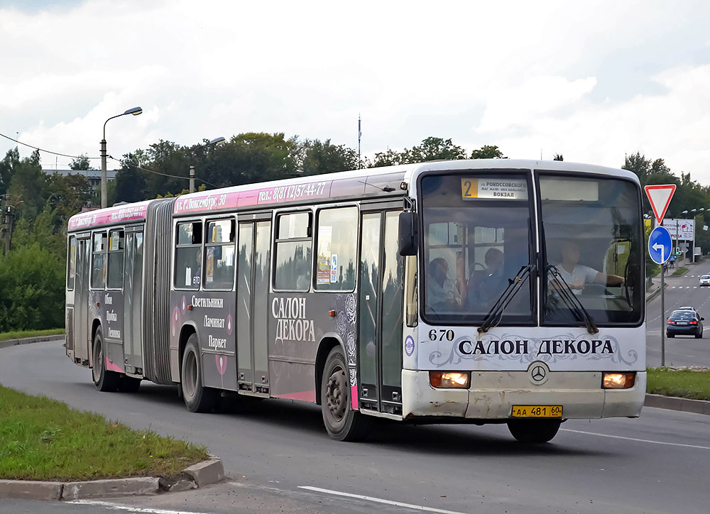 Псковская область, Mercedes-Benz O345G № 670