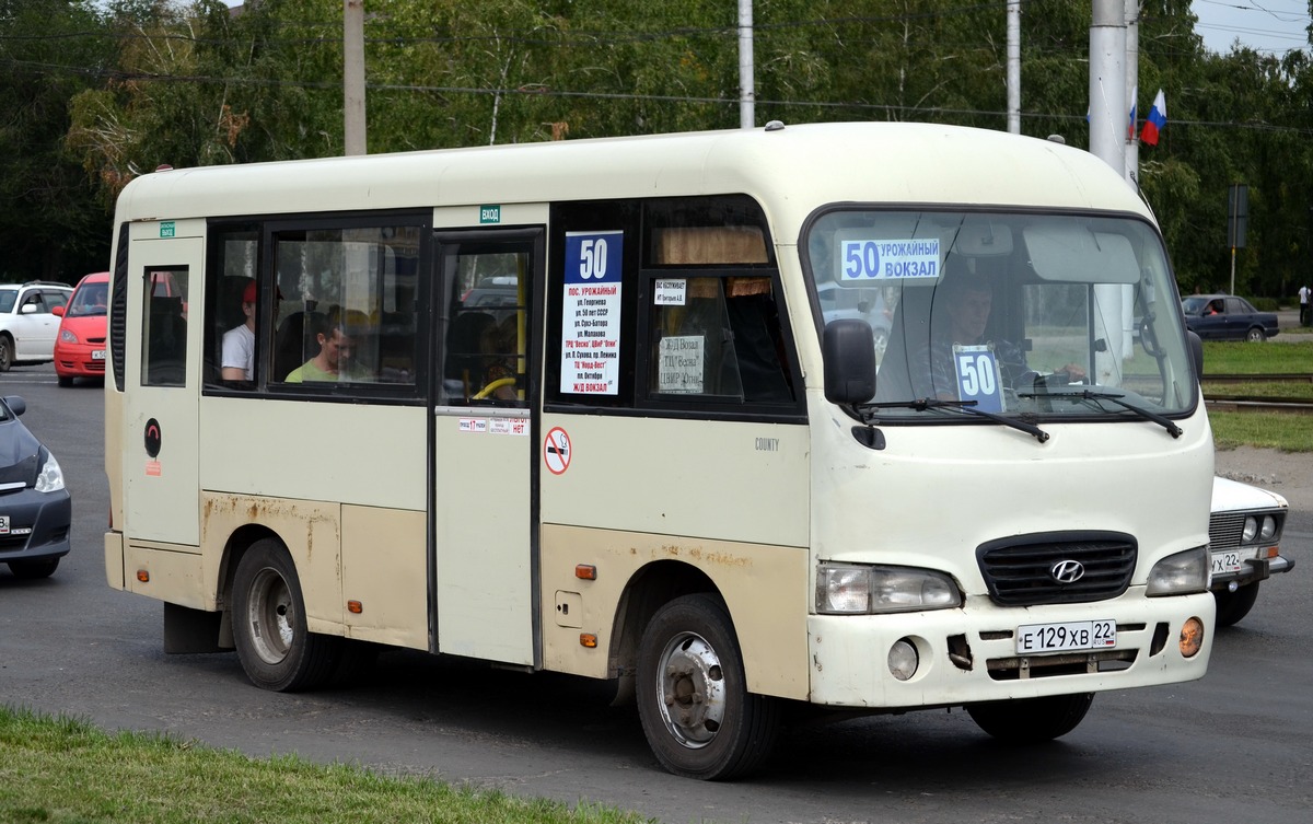 Алтайский край, Hyundai County SWB (РЗГА) № Е 129 ХВ 22