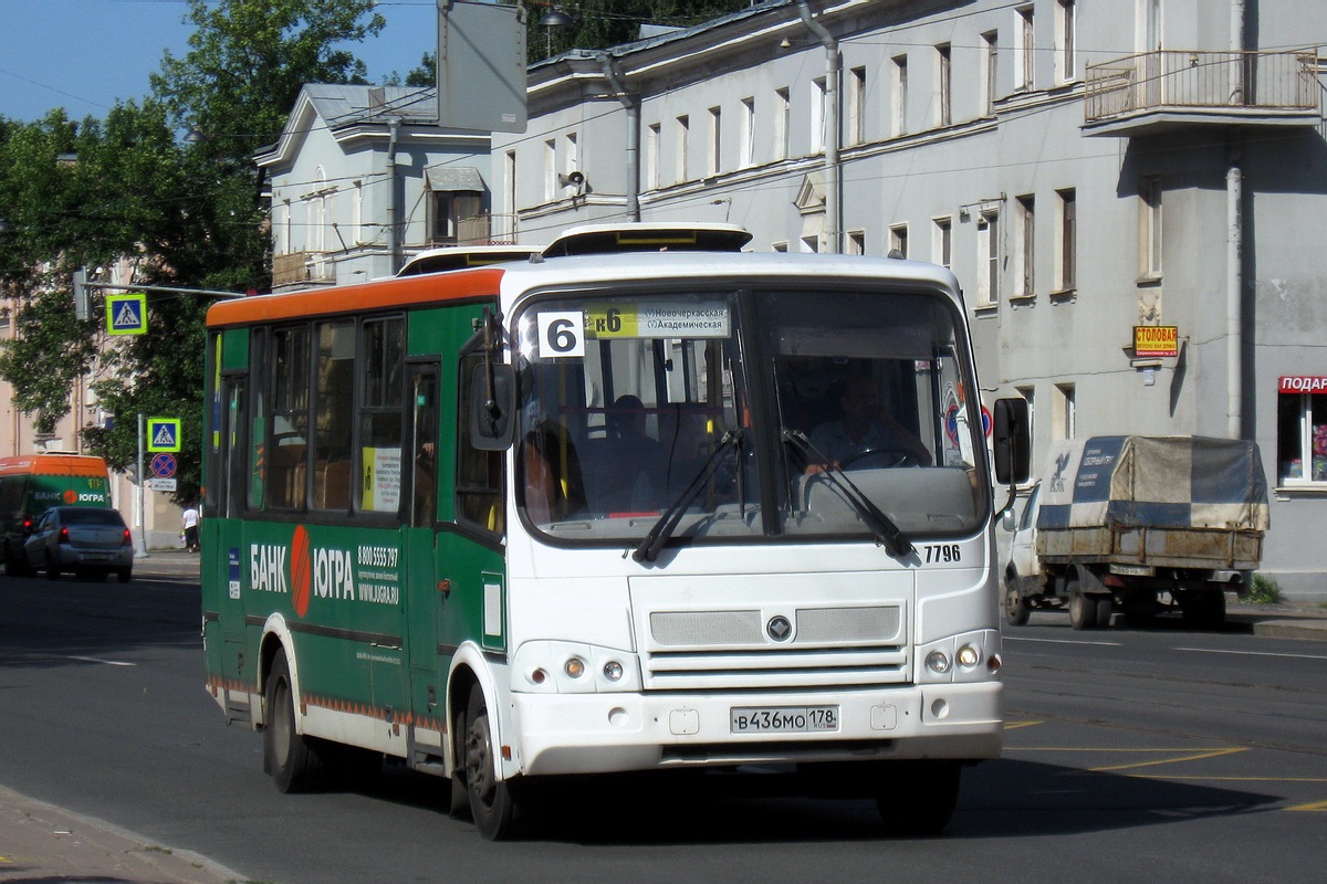 Санкт-Петербург, ПАЗ-320412-05 № 7796