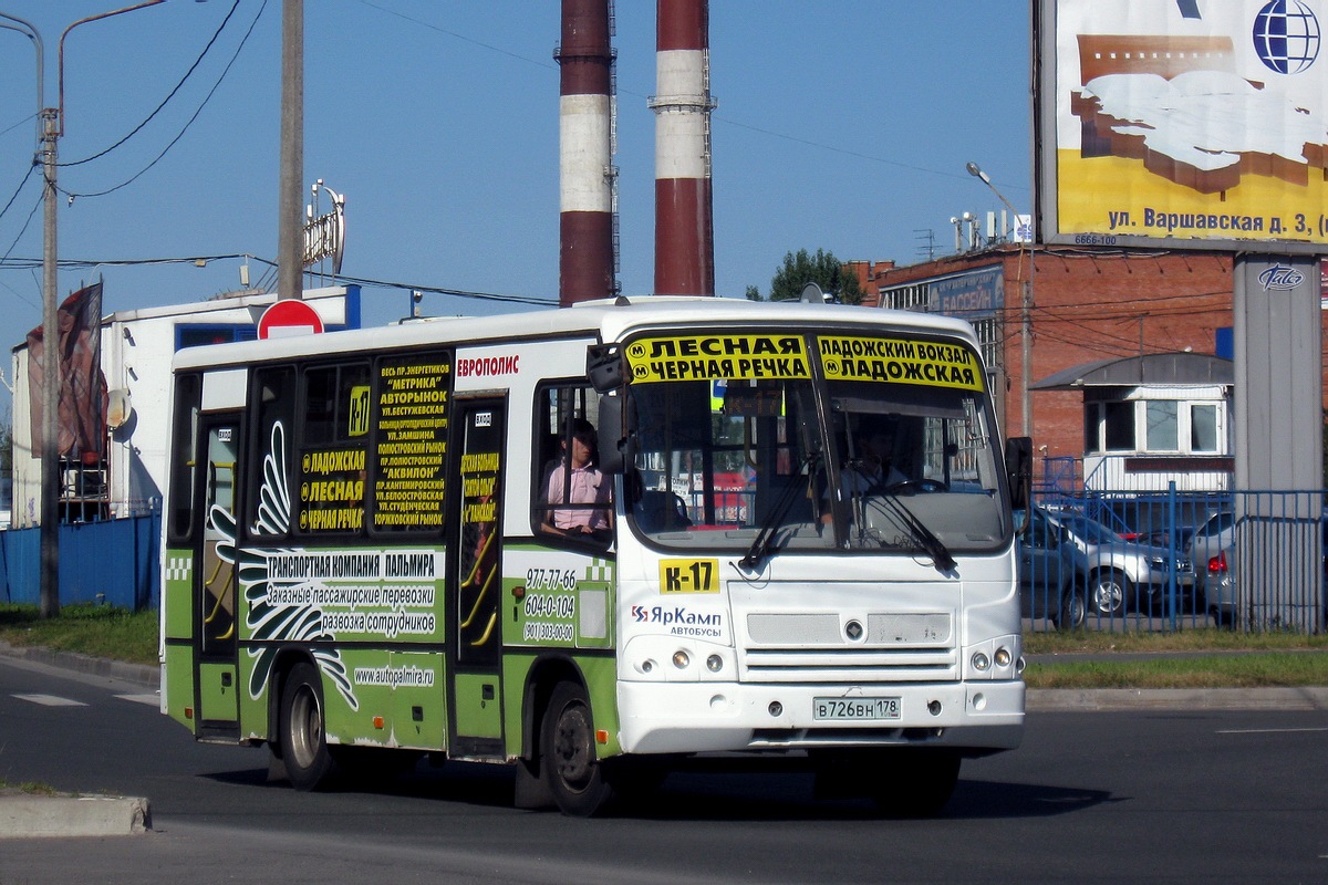 Санкт-Петербург, ПАЗ-320402-03 № В 726 ВН 178