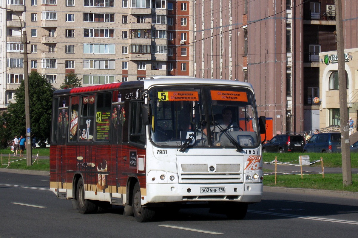 Санкт-Петербург, ПАЗ-320402-05 № 7931