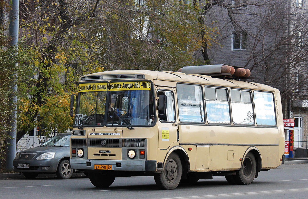 Челябинская область, ПАЗ-32054 № ВА 490 74