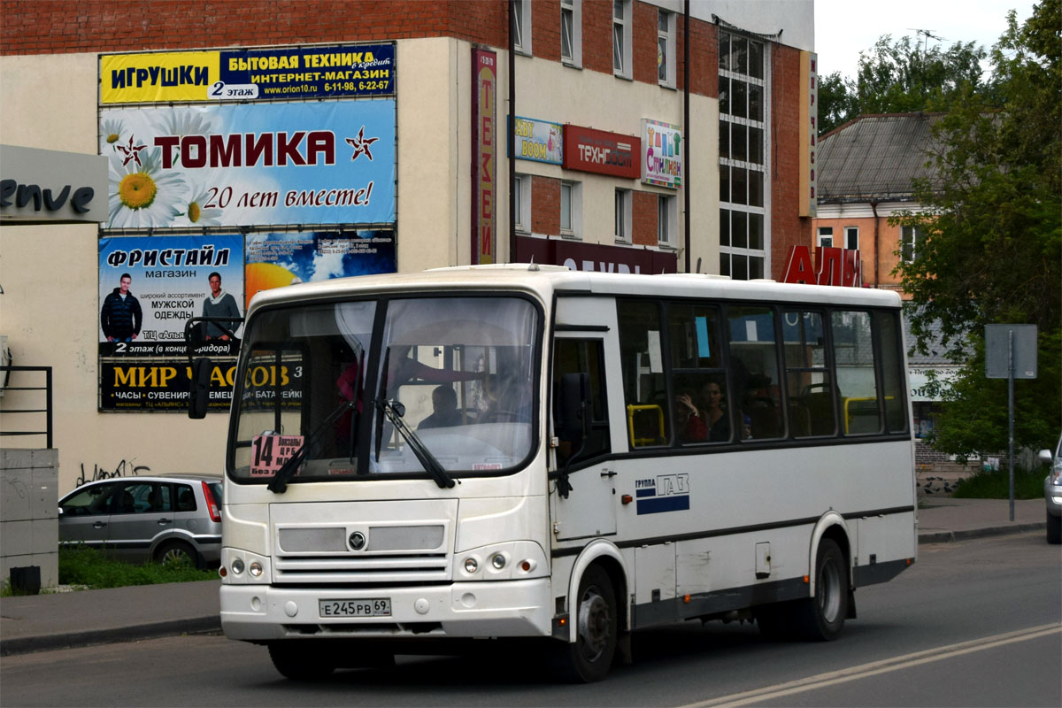 Тверская область, ПАЗ-320412-05 № Е 245 РВ 69