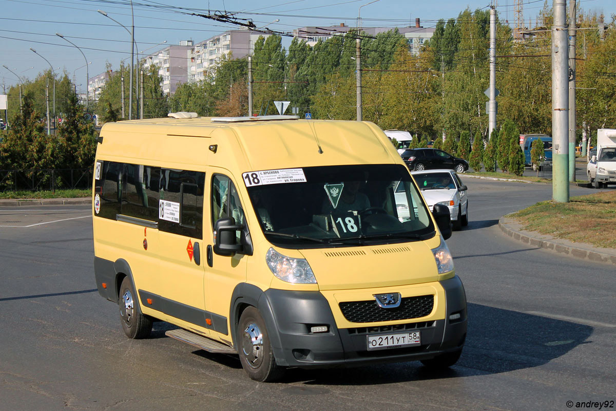 Пензенская область, Нижегородец-2227SK (Peugeot Boxer) № О 211 УТ 58