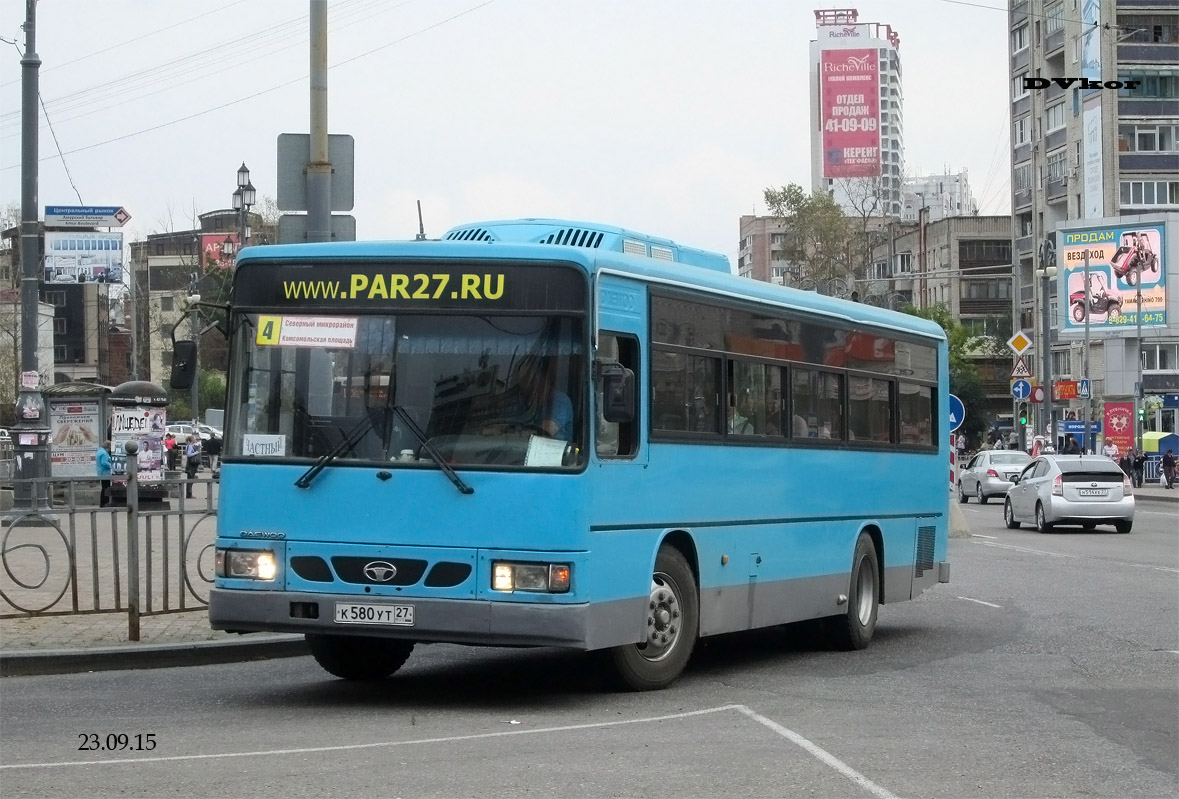 Хабаровский край, Daewoo BS106 Royal City (Busan) № К 580 УТ 27