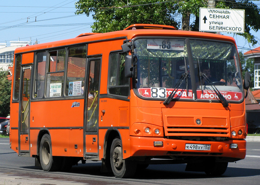 Нижегородская область, ПАЗ-320402-05 № К 498 ХУ 152