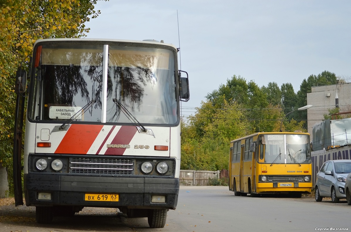 Самарская область, Ikarus 256.21H № ВХ 619 63; Самарская область, Ikarus 260.50 № Т 792 РА 163; Самарская область — Разные фотографии