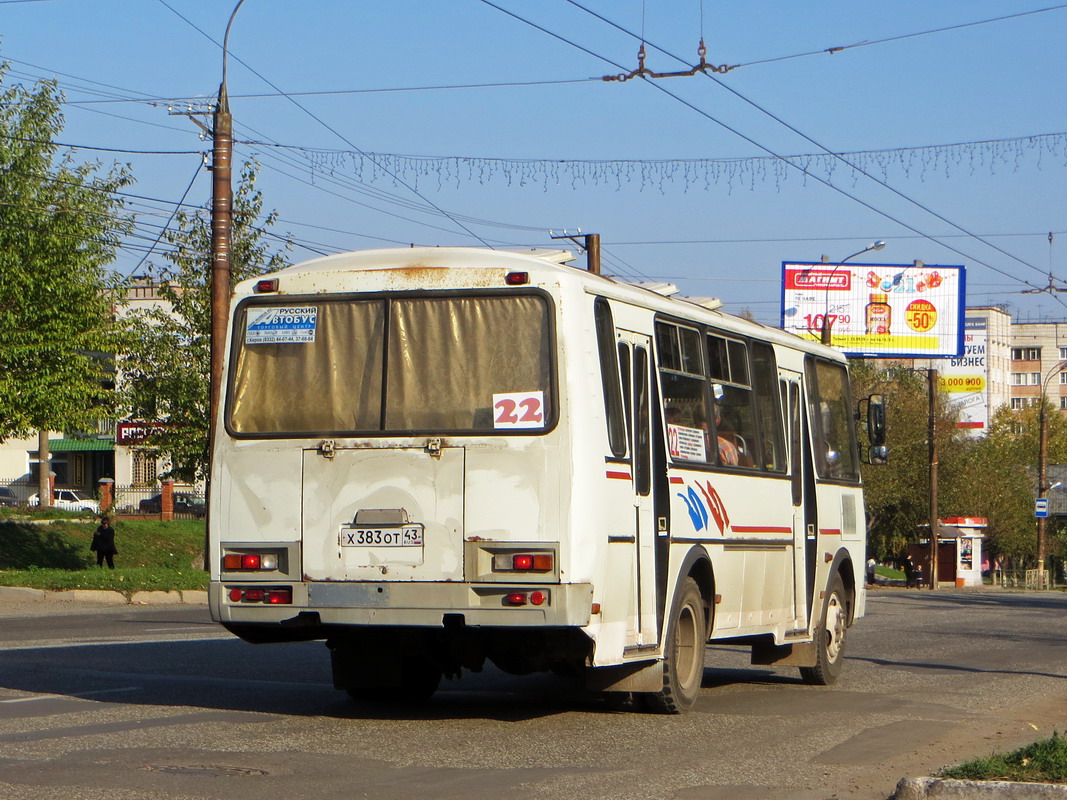 Кировская область, ПАЗ-4234 № Х 383 ОТ 43