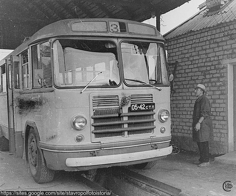Stavropol region, ZiL-158V # 05-42 СТЛ; Stavropol region — Bus depots; Stavropol region — Old photos