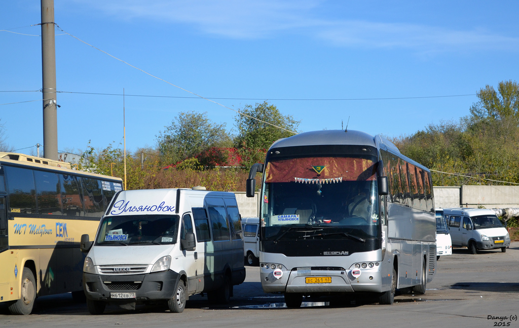 Ульяновская область, София (IVECO Daily 50C15V) № М 612 ЕВ 73; Самарская область, Neoplan P21 N2216SHD Tourliner SHD № ВС 261 63