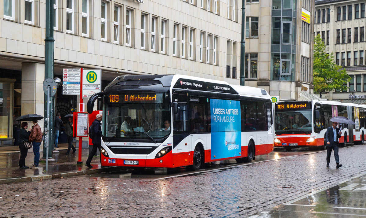 Гамбург, Volvo 7900 Electric Hybrid № 1491