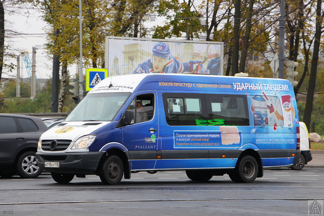 Санкт-Петербург, Луидор-22360C (MB Sprinter) № В 115 КУ 178