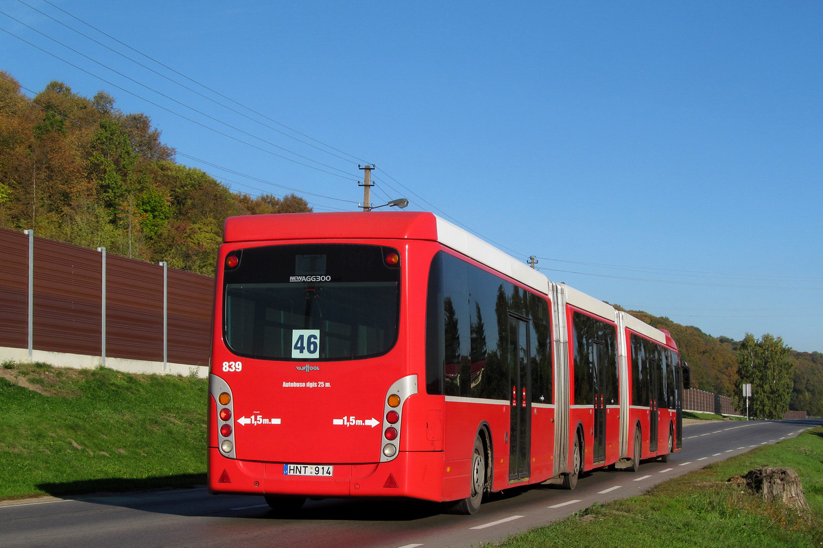 Литва, Van Hool New AGG300 № 839