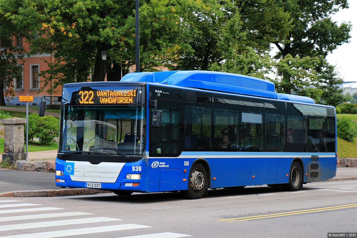 Финляндия, MAN A21 Lion's City NL243 CNG № 936