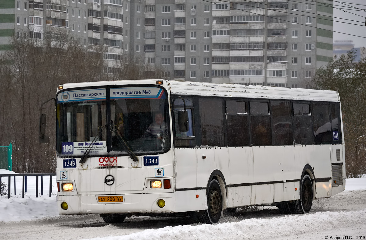 Омская область, ЛиАЗ-5293.00 № 1343