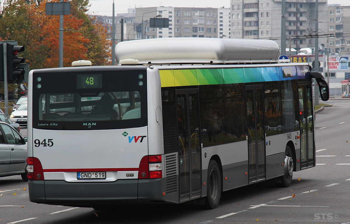 Литва, MAN A21 Lion's City NL273 CNG № 945