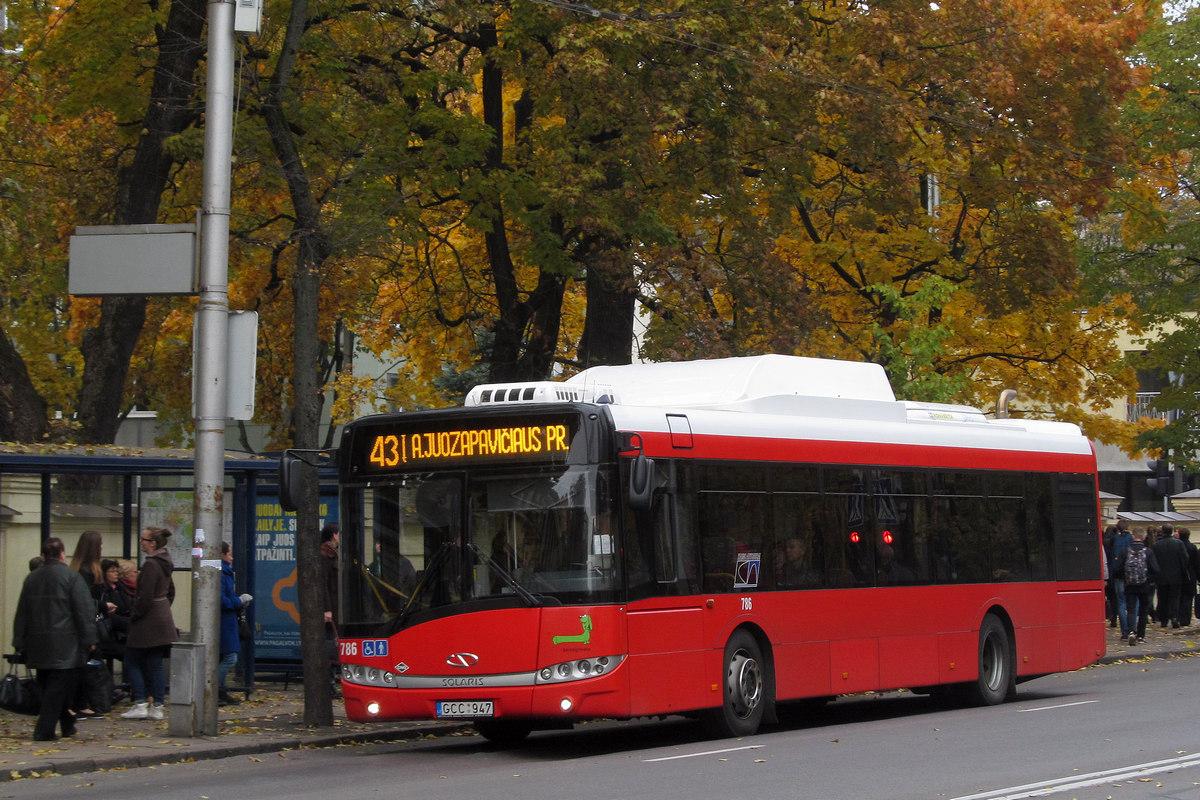 Литва, Solaris Urbino III 12 CNG № 786