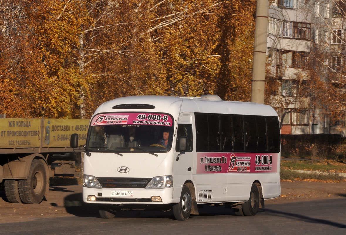 Омская область, Hyundai County Deluxe № С 360 КА 55