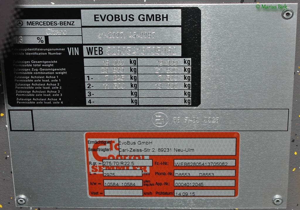 Гессен, Mercedes-Benz Citaro C2 № 307