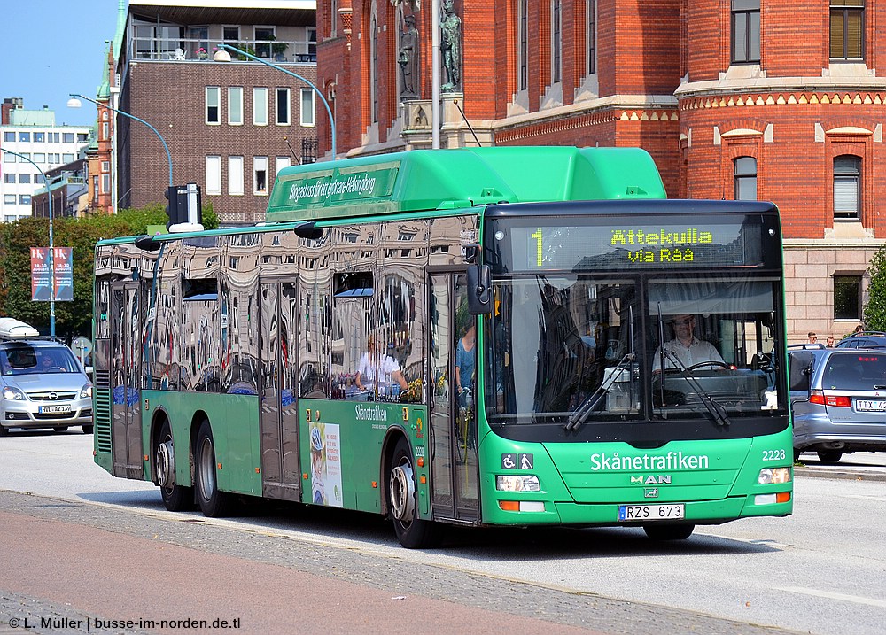 Швеция, MAN A26 Lion's City LL NL313-15 CNG № 2228