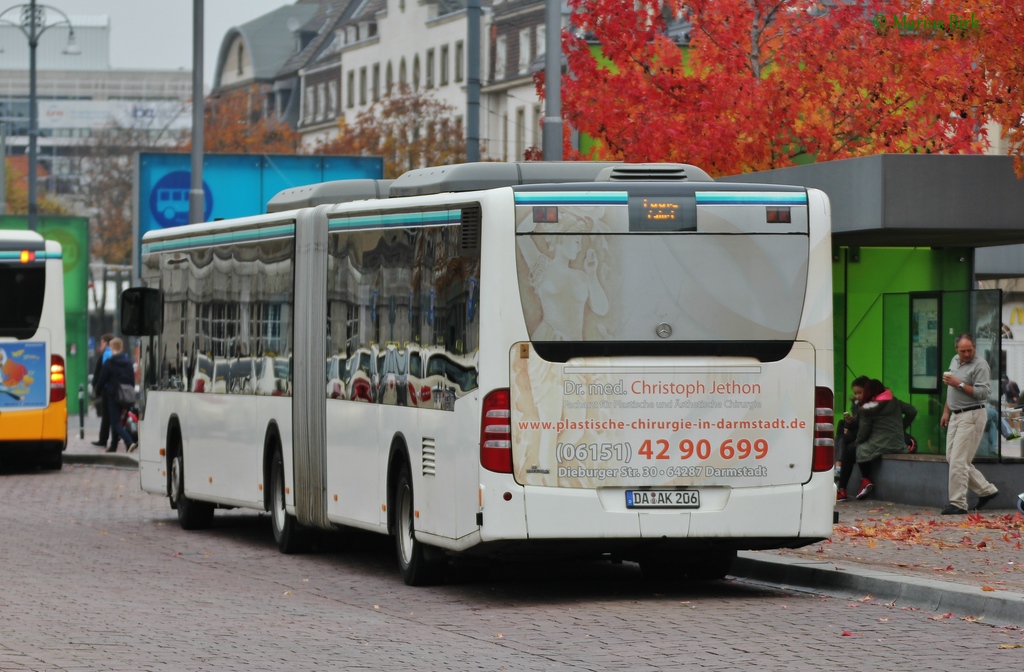 Гессен, Mercedes-Benz O530G Citaro facelift G № DA-AK 206