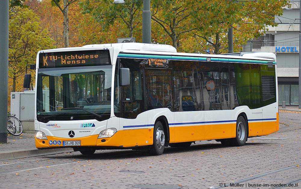 Hessen, Mercedes-Benz Citaro C2 Nr. 309