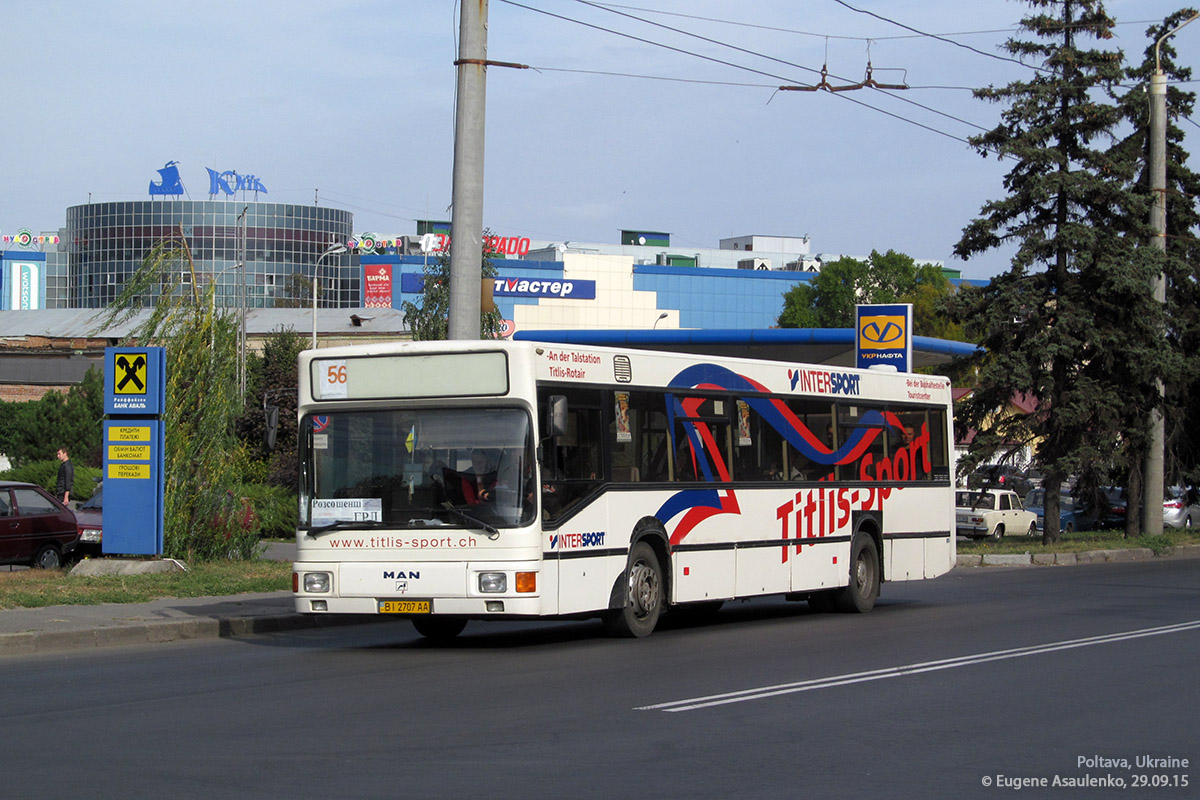 Полтавская область, MAN 895 NL202 № BI 2707 AA