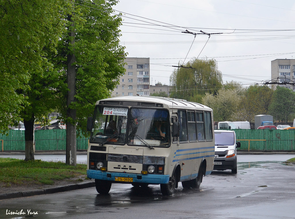 Волынская область, ПАЗ-32054 № 016-08 ВО