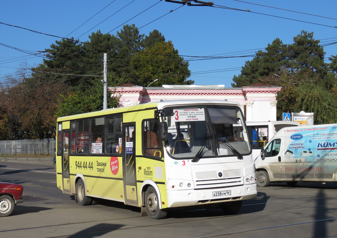 Краснодарский край, ПАЗ-320412-10 № А 238 УМ 161