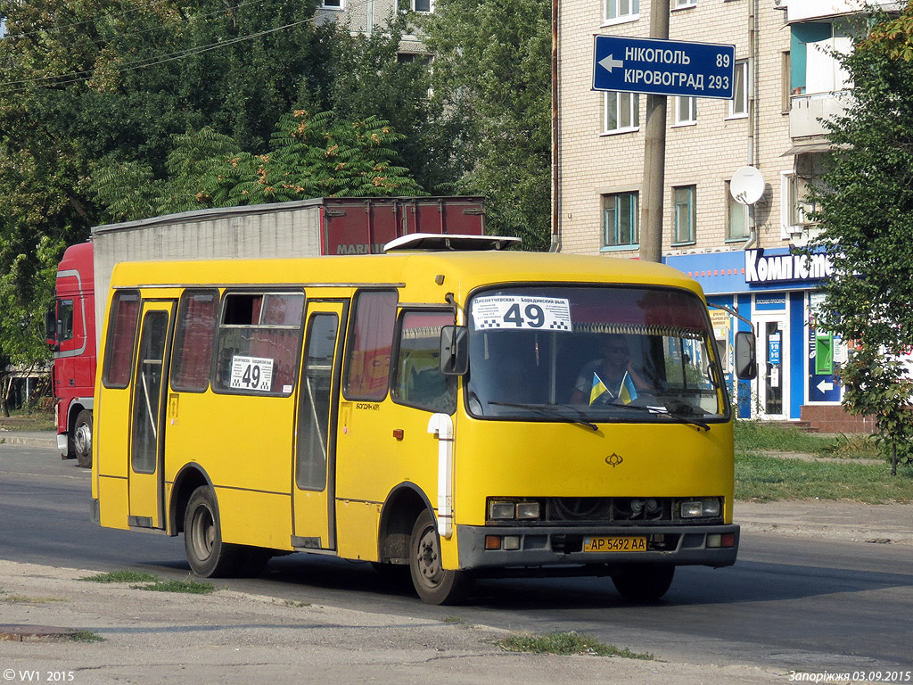 Zaporozhye region, Bogdan A091 Nr. AP 5492 AA