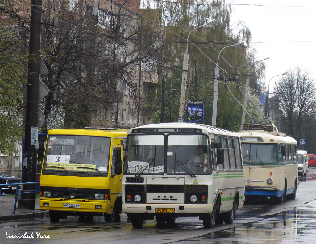 Волынская область, ПАЗ-32054 № AC 0181 AA; Волынская область, БАЗ-А079.14 "Подснежник" № AC 5206 AM