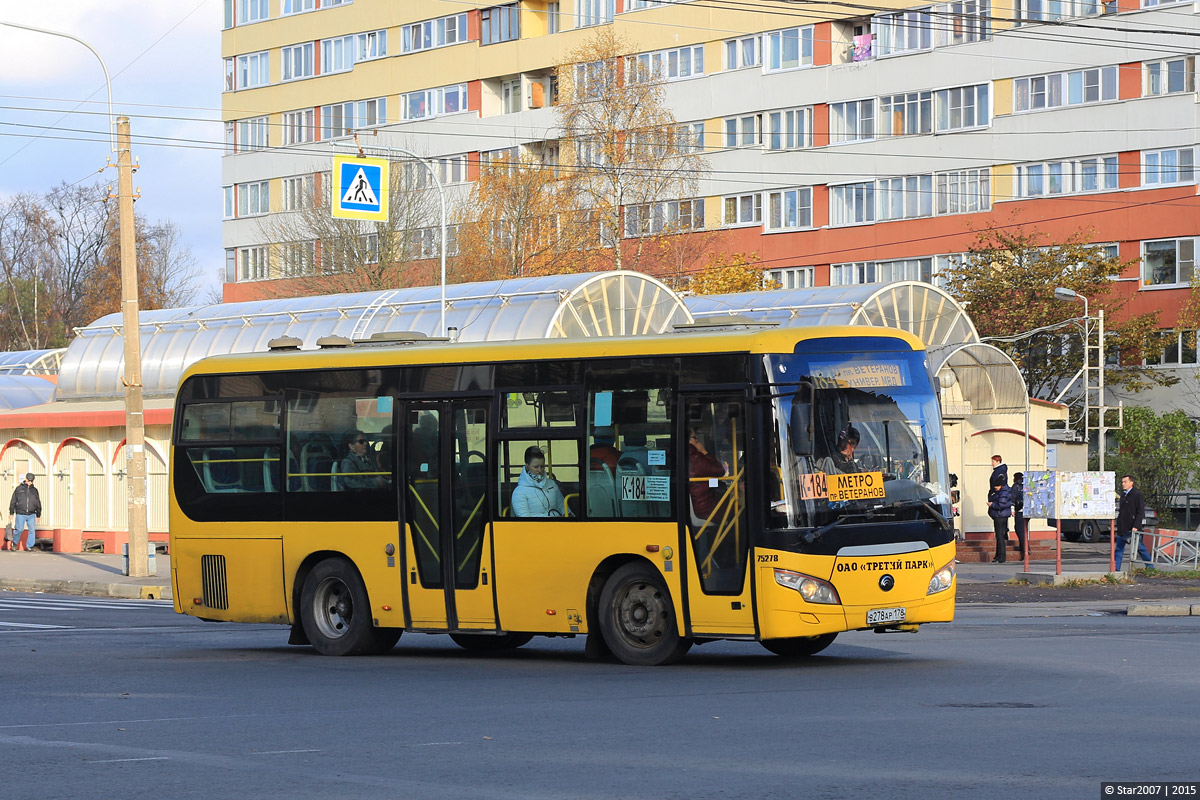 Санкт-Петербург, Yutong ZK6852HG № В 278 АР 178